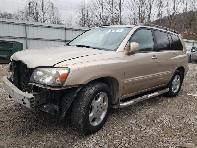 TOYOTA HIGHLANDER 2006 with VIN JTEEP21A360163881 - Photo from auction
