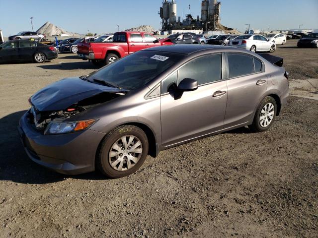 HONDA CIVIC LX 2012 with VIN JHMFB2F53CS006174 - Photo from auction