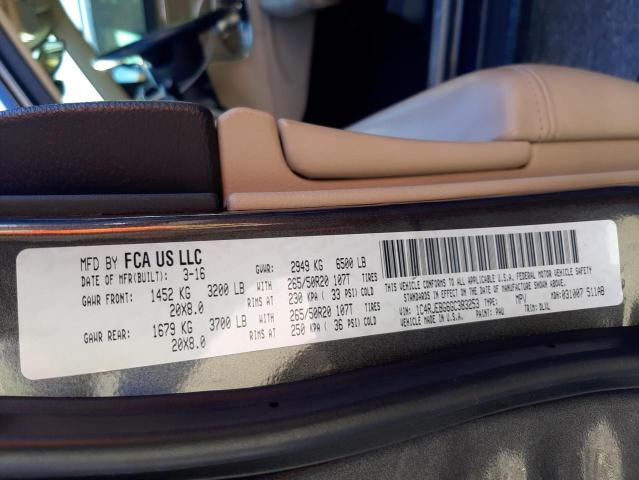 Photo 14 from auction – 2016 JEEP GRAND CHER with VIN 1C4RJEBG6GC383253