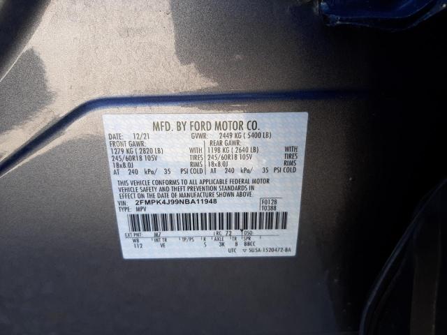 Photo 14 from auction – 2022 FORD EDGE SEL with VIN 2FMPK4J99NBA11948