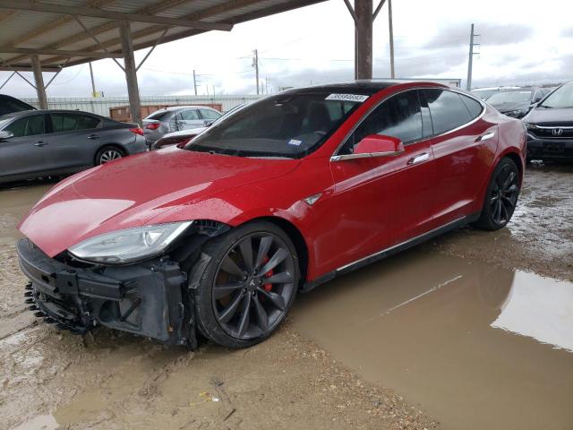 TESLA MODEL S 2015 with VIN 5YJSA1E48FF114023 - Photo from auction