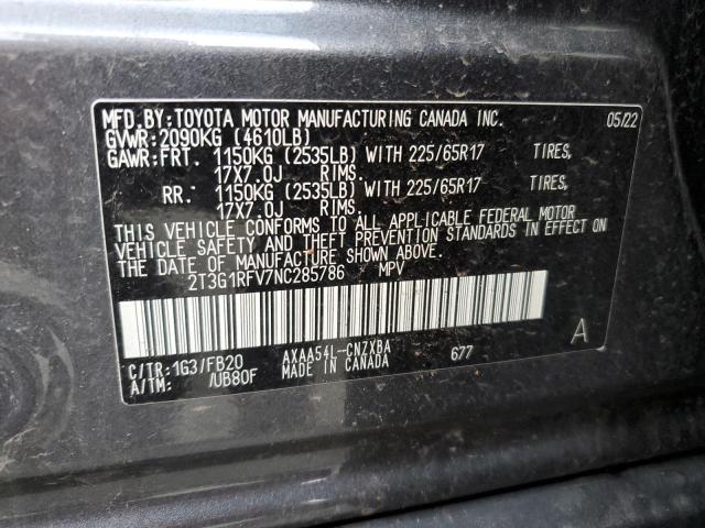 Photo 14 from auction – 2022 TOYOTA RAV4 LE with VIN 2T3G1RFV7NC285786