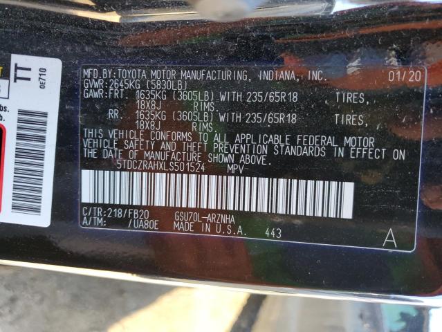 Photo 14 from auction – 2020 TOYOTA HIGHLANDER with VIN 5TDCZRAHXLS501524