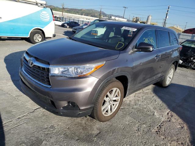 TOYOTA HIGHLANDER 2016 with VIN 5TDZARFH7GS020971 - Photo from auction