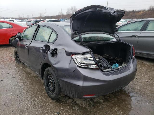 Photo 2 from auction – 2014 HONDA CIVIC LX with VIN 19XFB2F58EE079581