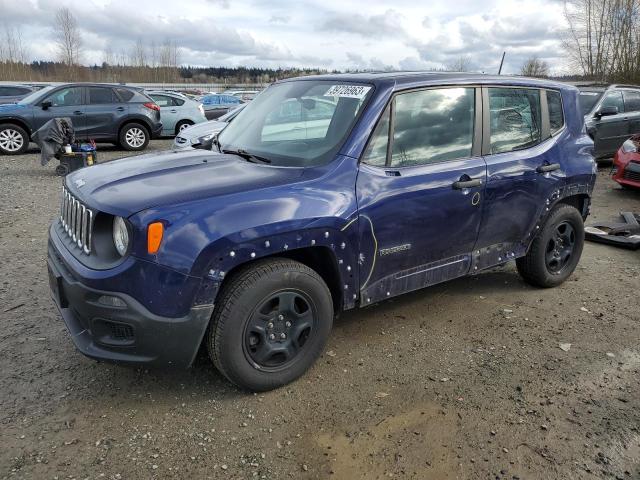 JEEP RENEGADE S 2017 with VIN ZACCJAAB1HPF41578 - Photo from auction