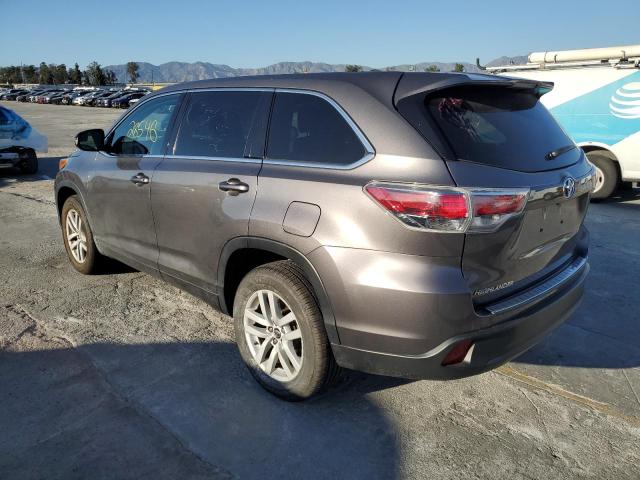 Photo 2 from auction – 2016 TOYOTA HIGHLANDER with VIN 5TDZARFH7GS020971