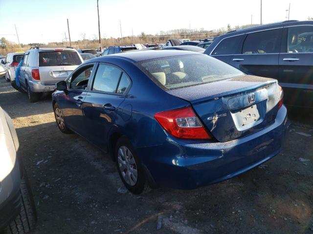 Photo 2 from auction – 2012 HONDA CIVIC LX with VIN 2HGFB2F57CH584613
