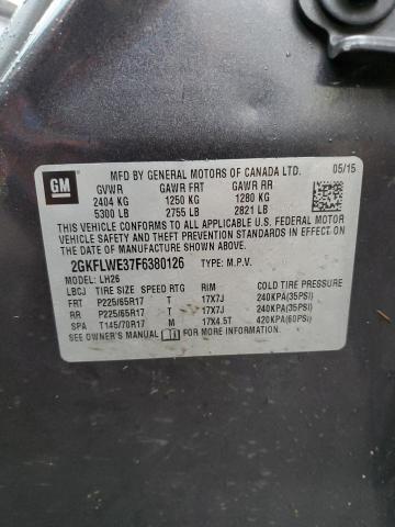 Photo 14 from auction – 2015 GMC TERRAIN SL with VIN 2GKFLWE37F6380126