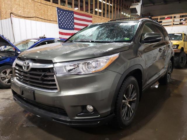 TOYOTA HIGHLANDER 2016 with VIN 5TDJKRFH8GS321419 - Photo from auction