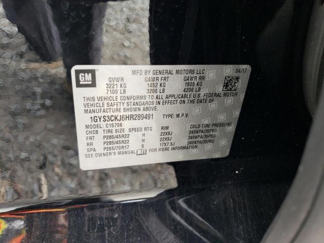 Photo 14 from auction – 2017 CADILLAC ESCALADE P with VIN 1GYS3CKJ6HR289491