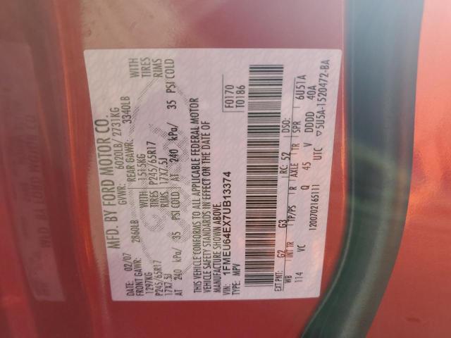 Photo 14 from auction – 2007 FORD EXPLORER E with VIN 1FMEU64EX7UB13374