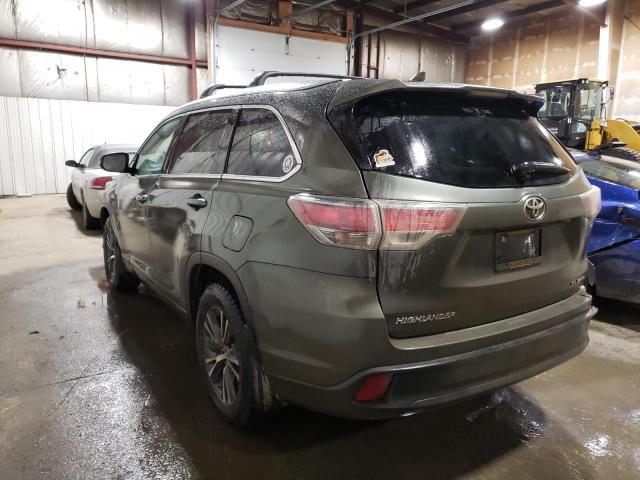 Photo 2 from auction – 2016 TOYOTA HIGHLANDER with VIN 5TDJKRFH8GS321419