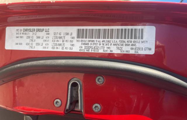 Photo 10 from auction – 2012 DODGE RAM 3500 S with VIN 3C63DPGL8CG211772