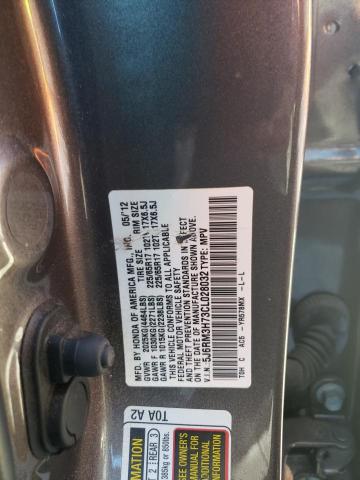 Photo 14 from auction – 2012 HONDA CR-V EXL with VIN 5J6RM3H73CL028032