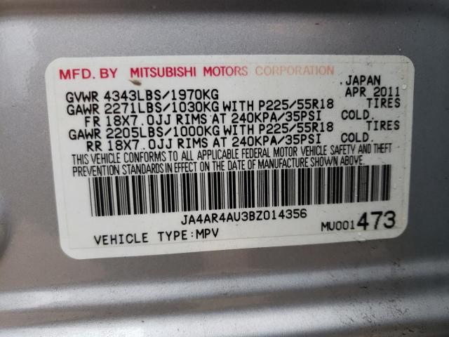 Foto 14 de la subasta – 2011 MITSUBISHI OUTLANDER con VIN JA4AR4AU3BZ014356