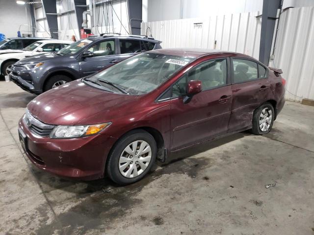 HONDA CIVIC LX 2012 with VIN 19XFB2F53CE002887 - Photo from auction
