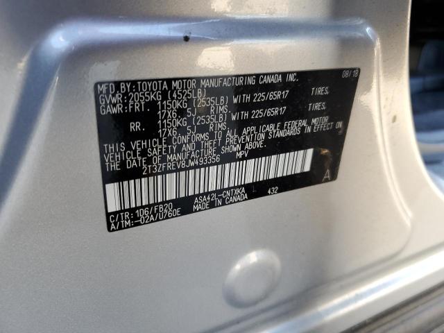 Photo 14 from auction – 2018 TOYOTA RAV4 LE with VIN 2T3ZFREV8JW493356