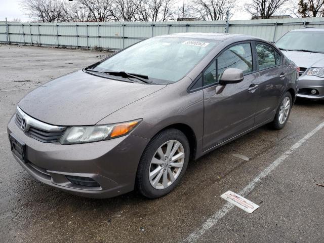 HONDA CIVIC EX 2012 with VIN 19XFB2F89CE085302 - Photo from auction