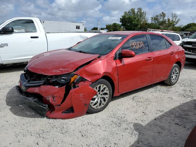 TOYOTA COROLLA L 2018 with VIN 2T1BURHE9JC053773 - Photo from auction