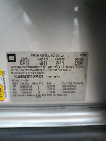 Photo 14 from auction – 2015 BUICK ENCLAVE with VIN 5GAKRBKD3FJ325627