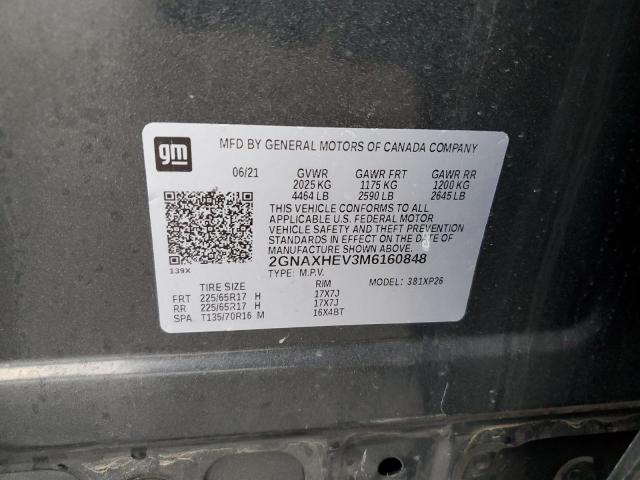 Photo 14 from auction – 2021 CHEVROLET EQUINOX LS with VIN 2GNAXHEV3M6160848