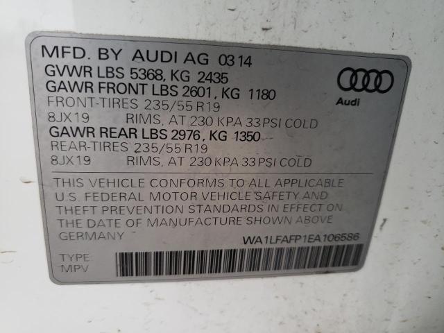 صورة رقم 14 من المزاد - 2014 AUDI Q5 PREMIUM مع VIN WA1LFAFP1EA106586