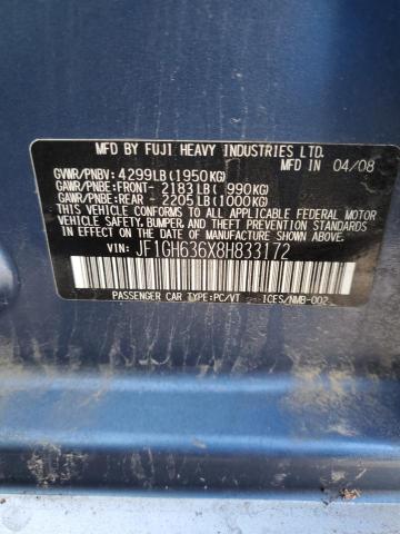 Photo 14 from auction – 2008 SUBARU IMPREZA OU with VIN JF1GH636X8H833172
