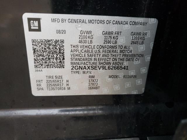 Photo 14 from auction – 2020 CHEVROLET EQUINOX LS with VIN 2GNAXSEV9L6266541