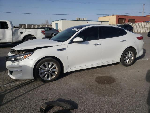 KIA OPTIMA EX 2018 with VIN 5XXGU4L34JG256092 - Photo from auction