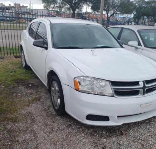 DODGE AVENGER SE 2012 with VIN 1C3CDZAB1CN272445 - Photo from auction