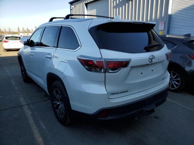 Photo 2 from auction – 2016 TOYOTA HIGHLANDER with VIN 5TDJKRFH1GS351085