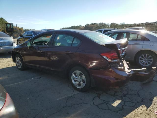 Photo 2 from auction – 2014 HONDA CIVIC LX with VIN 19XFB2F55EE041760
