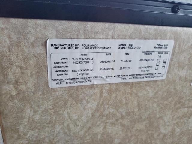 Photo 10 from auction – 2008 FORD MH STRIPPE with VIN 1F6NF53Y080A04258