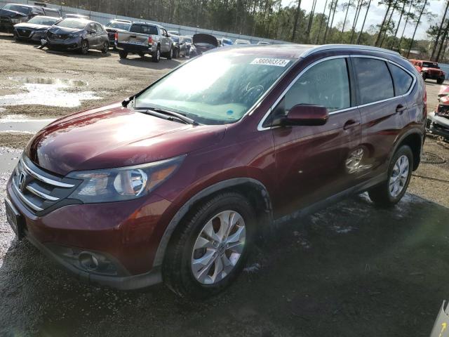 HONDA CR-V EX-L 2013 with VIN 5J6RM3H79DL009129 - Photo from auction