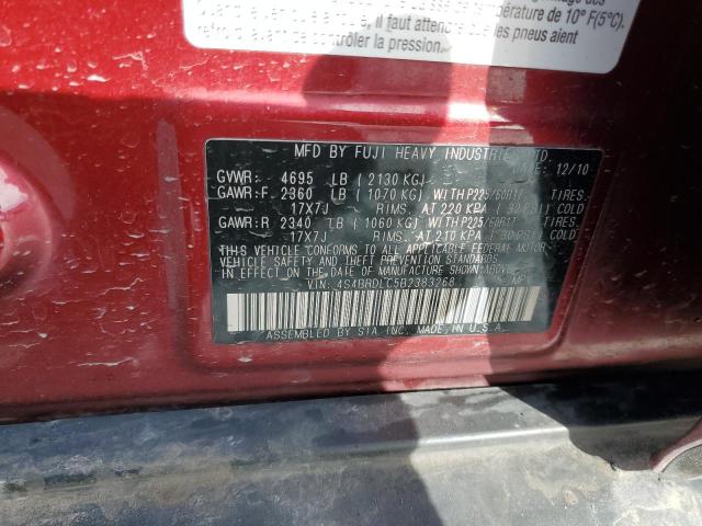 Снимка 14 от търг – 2011 SUBARU OUTBACK 3. с VIN 4S4BRDLC5B2383268