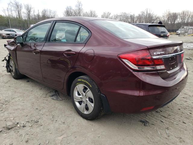 Photo 2 from auction – 2013 HONDA CIVIC LX with VIN 19XFB2F55DE092836