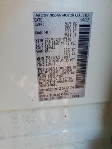 Photo 14 from auction – 2022 NISSAN PATHFINDER with VIN 5N1DR3CD1NC250274