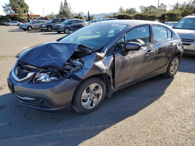 HONDA CIVIC LX 2014 with VIN 19XFB2F54EE224454 - Photo from auction