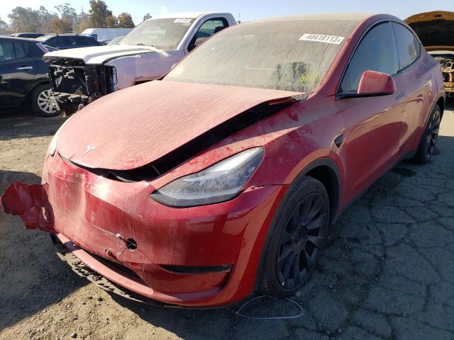 TESLA MODEL Y 2021 with VIN 5YJYGAEE4MF280523 - Photo from auction