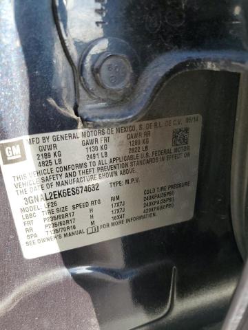 Photo 14 from auction – 2014 CHEVROLET CAPTIVA LS with VIN 3GNAL2EK6ES674632