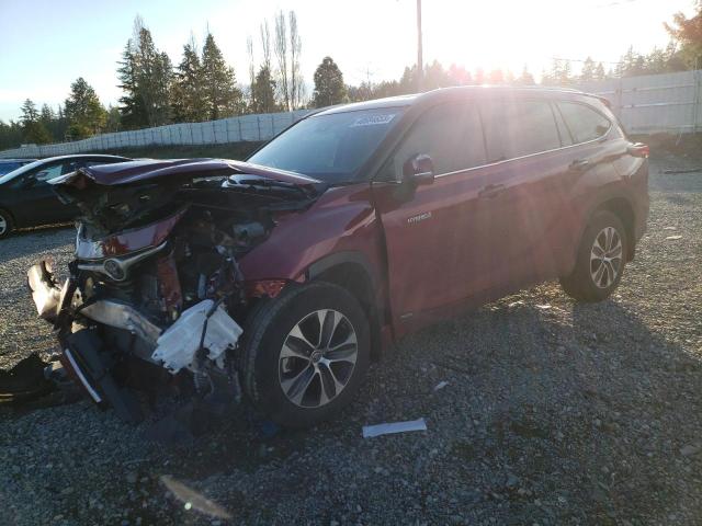 TOYOTA HIGHLANDER 2021 with VIN 5TDHBRCH4MS530493 - Photo from auction