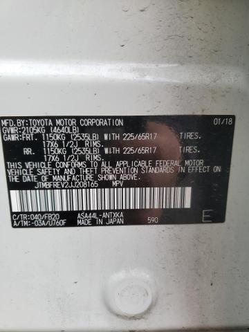 Photo 14 from auction – 2018 TOYOTA RAV4 LE with VIN JTMBFREV2JJ208165