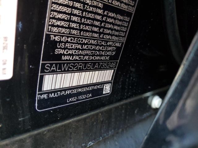 Photo 14 from auction – 2020 LAND ROVER RANGE ROVE with VIN SALWS2RU5LA735246