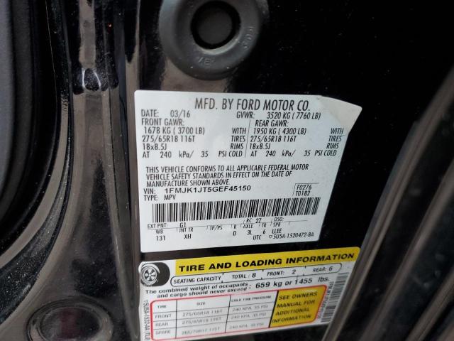 Photo 14 from auction – 2016 FORD EXPEDITION with VIN 1FMJK1JT5GEF45150