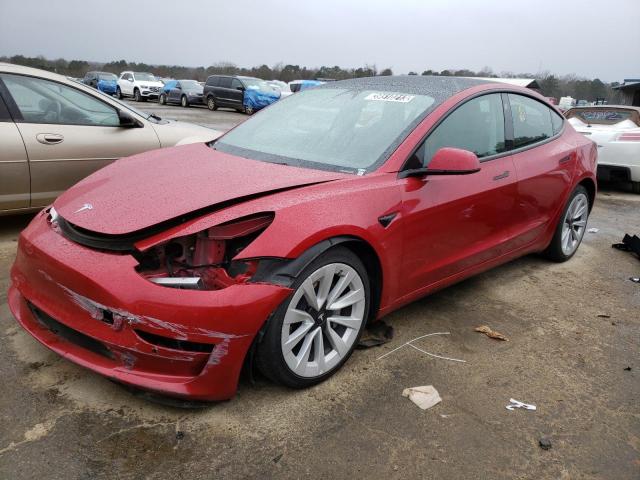 TESLA MODEL 3 2022 with VIN 5YJ3E1EB7NF189205 - Photo from auction
