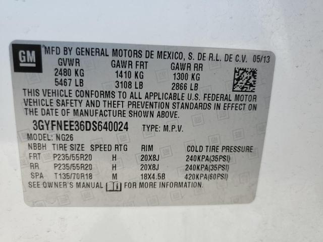 Photo 14 from auction – 2013 CADILLAC SRX PREMIU with VIN 3GYFNEE36DS640024