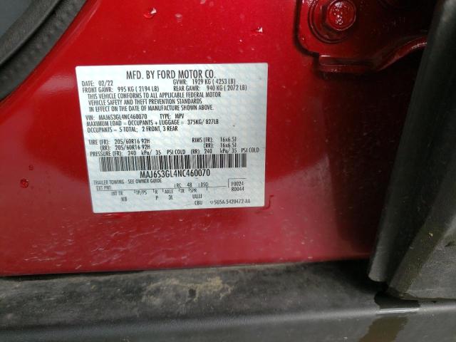 Photo 14 from auction – 2022 FORD ECOSPORT S with VIN MAJ6S3GL4NC460070