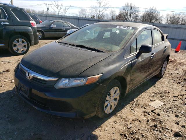 HONDA CIVIC LX 2012 with VIN 2HGFB2E53CH559760 - Photo from auction