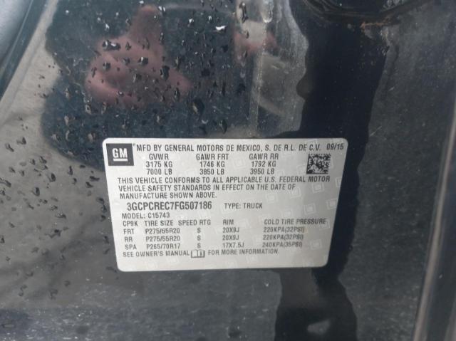 Photo 10 from auction – 2015 CHEVROLET SILVERADO with VIN 3GCPCREC7FG507186